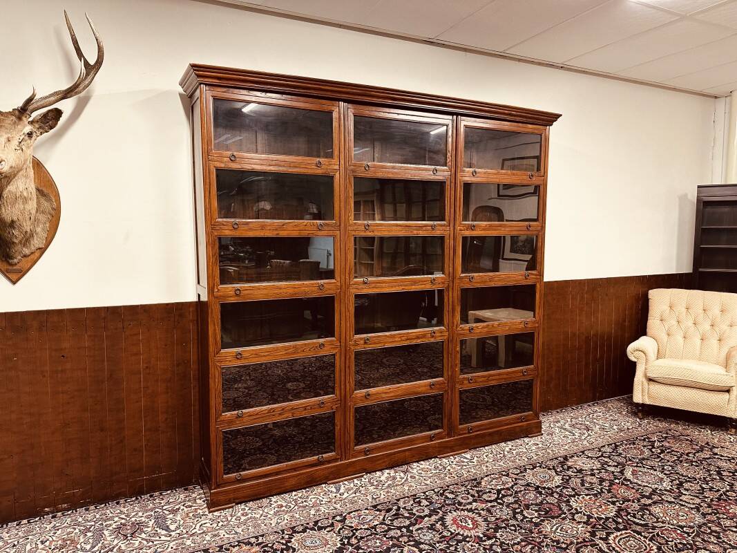 Large Classic English Globe Wernicke Bookcase