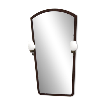 Scandinavian teak mirror "GT 7239" Glas & Trä, 105x55cm, Sweden, 1950