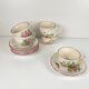 Set of 6 coffee cups with saucers model Réverbère by KG Lunéville.