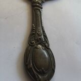 Old bronze hand mirror 27x12cm