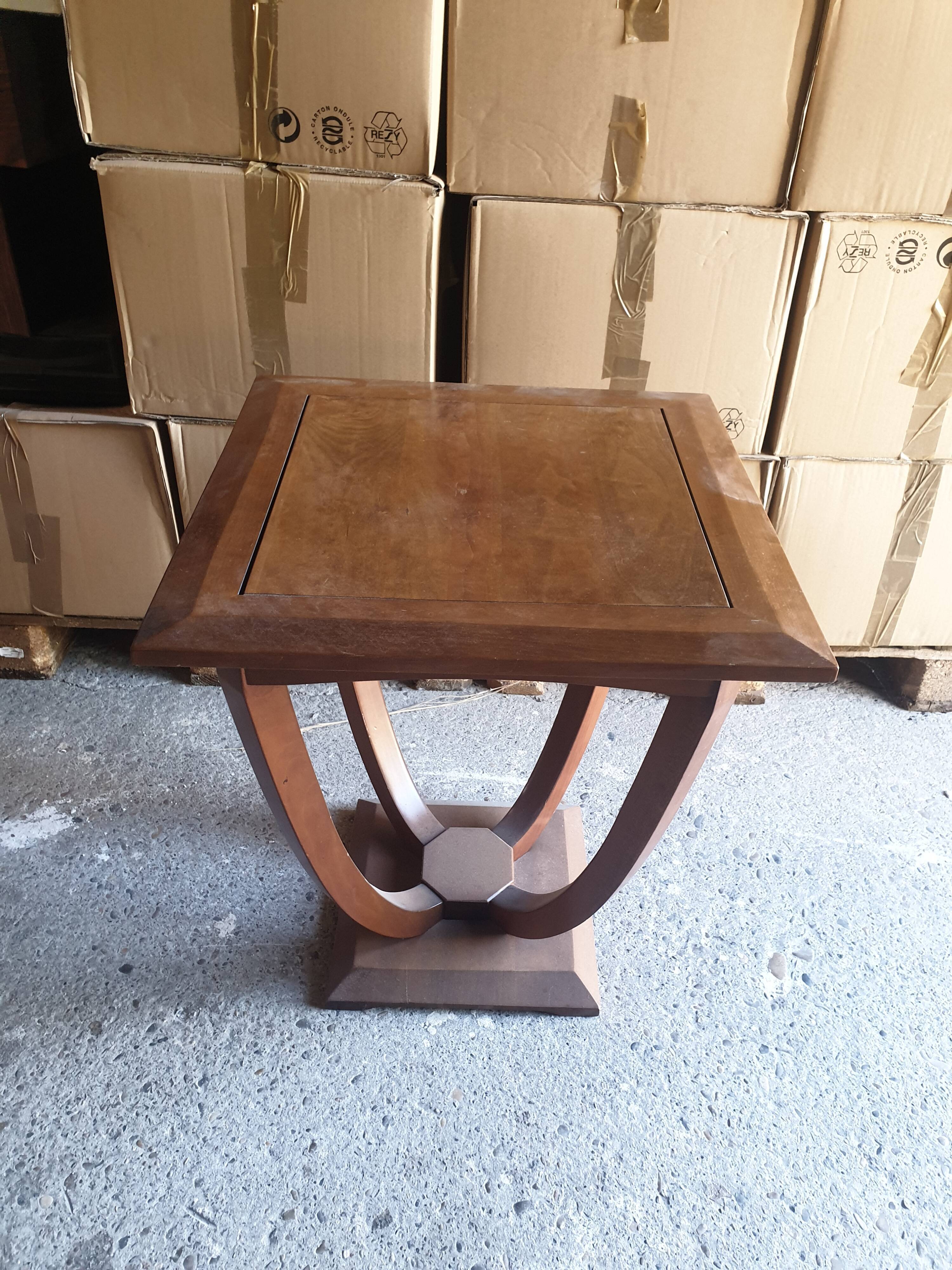 Gueridon in wood style art deco