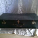 Old large cardboard suitcase