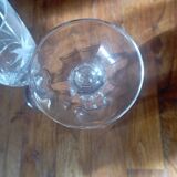 6 flûtes a champagne en cristal taillé main