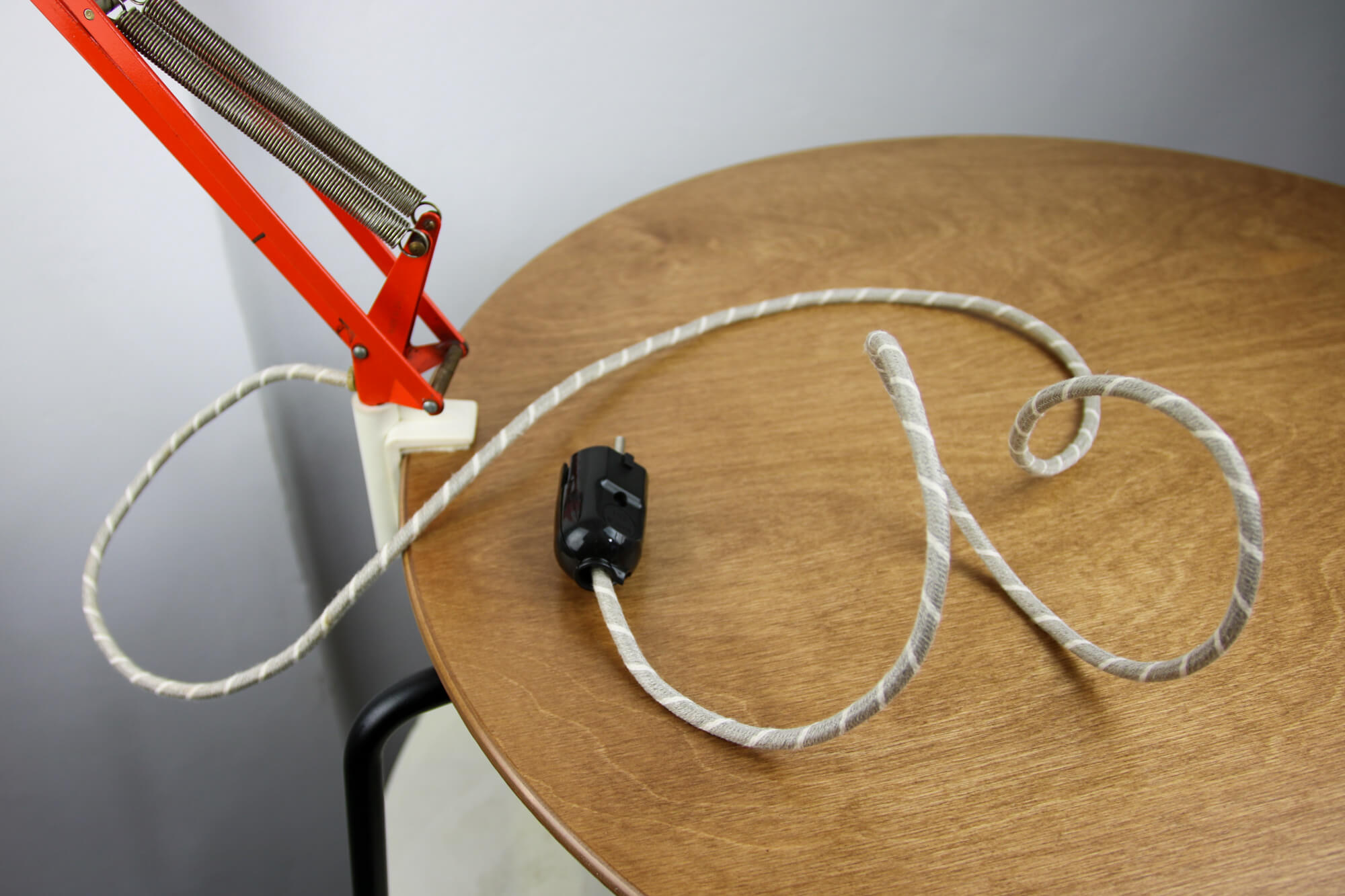 Orange Adjustable Achitect Table Lamp by Luxo, 1970s