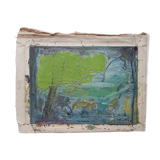 Nagao Usui painting "Landscape to the tree"