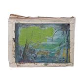 Peinture de Nagao Usui "Paysage à l'arbre"