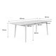 Table à manger extensible effet noyer – 160 cm à 210 cm – Comme neuve