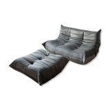 Togo sofa and pouf model designed by Michel Ducaroy 1973