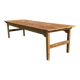 Early 20th century farmhouse table in fir and chestnut
