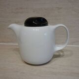 Black and white ceramic coffee maker