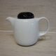 Black and white ceramic coffee maker