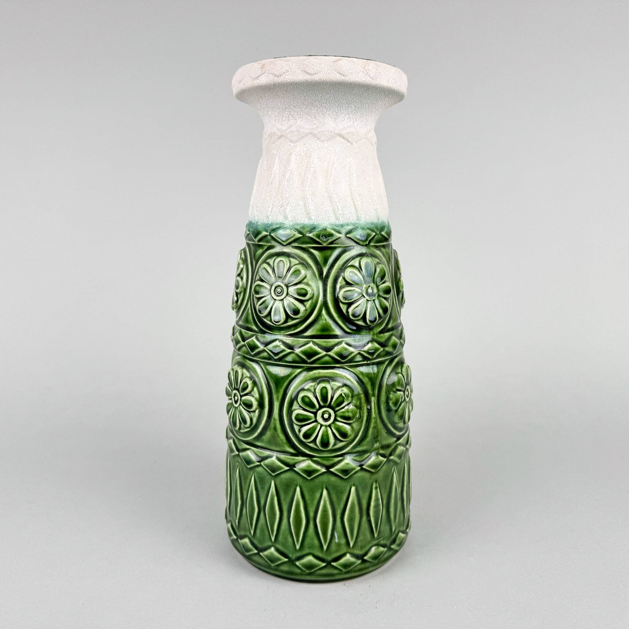 1960s German Ceramic Tall Vase by Bay Keramik