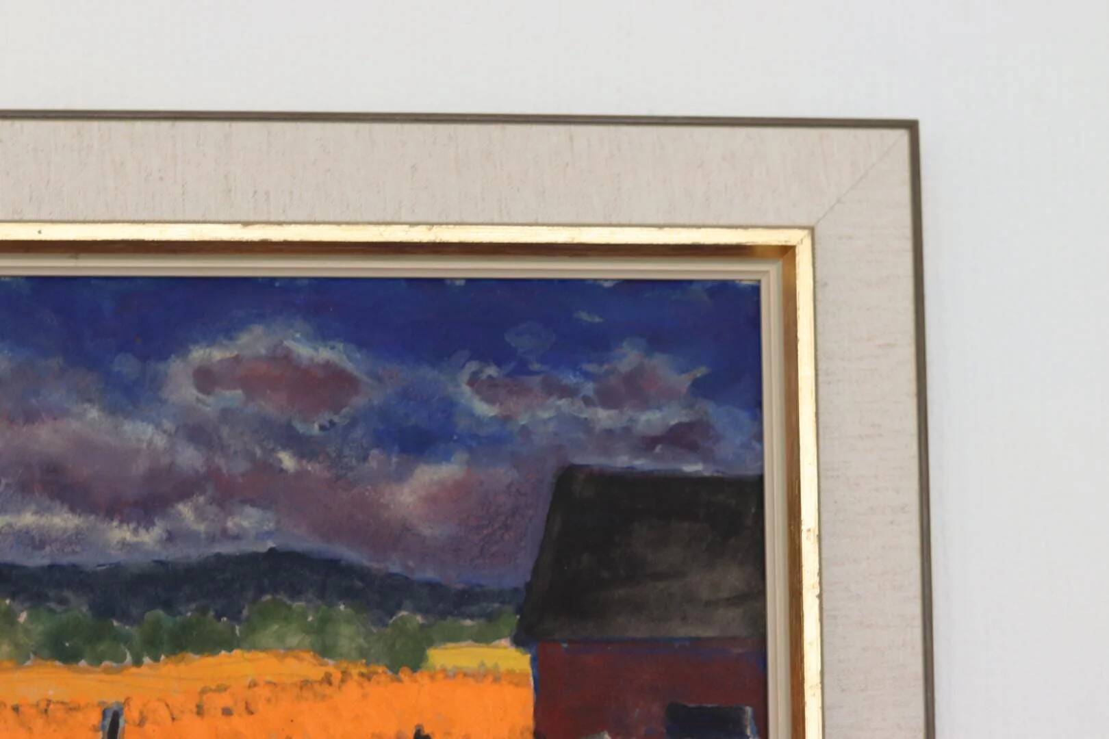 Original Mid Century Swedish Oil on Panel – “Field” by Svan Grandin