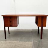 Mid-century modern teak desk by Asko Finland, 1960s.