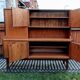 Mid-Century enfilade in brown teak veneer by E. Gomme for G-Plan, 1962, 160×45×145 cm