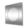 Vintage aluminum 77cm square mirror