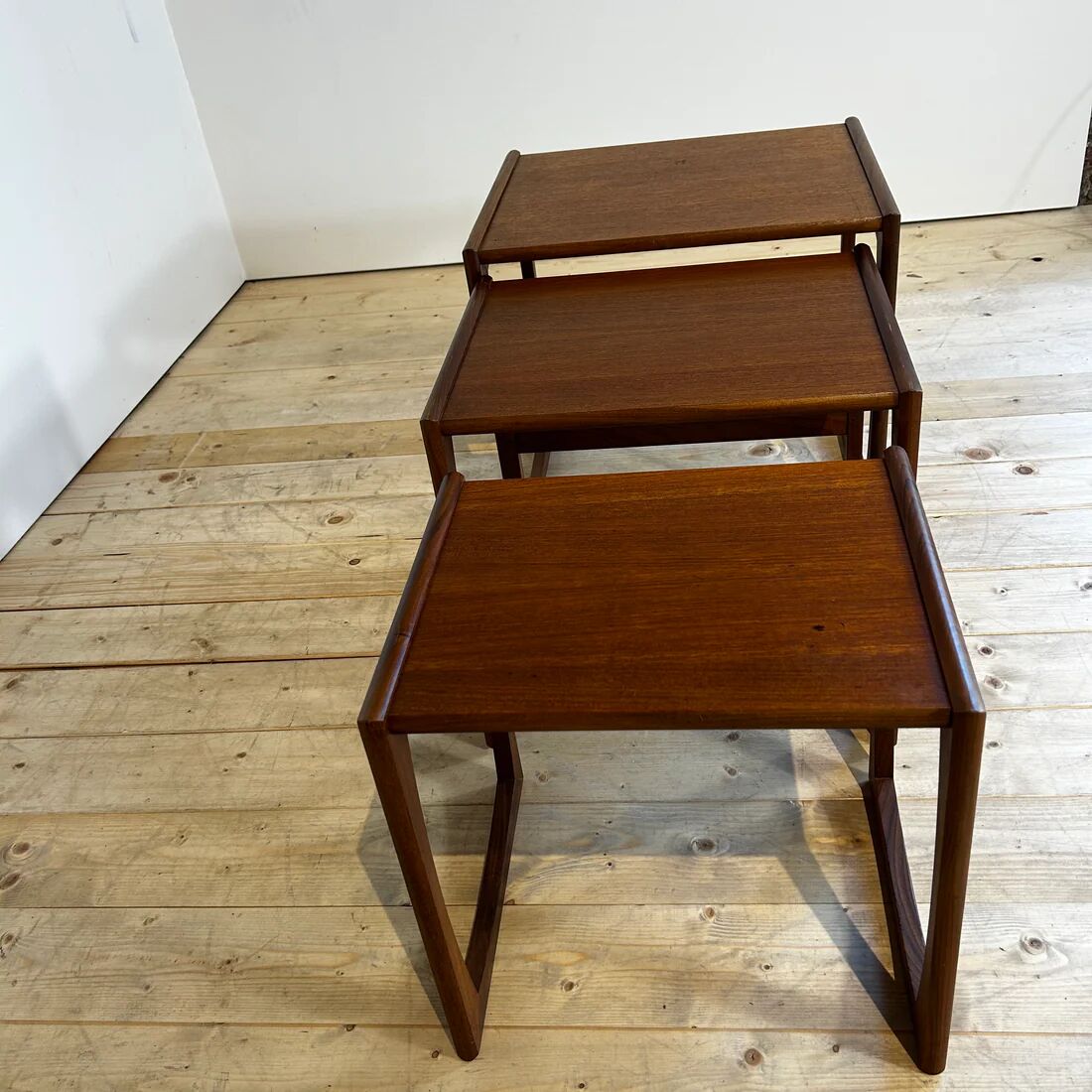 Nested tables Quadrille in teak G Plan, 1960s