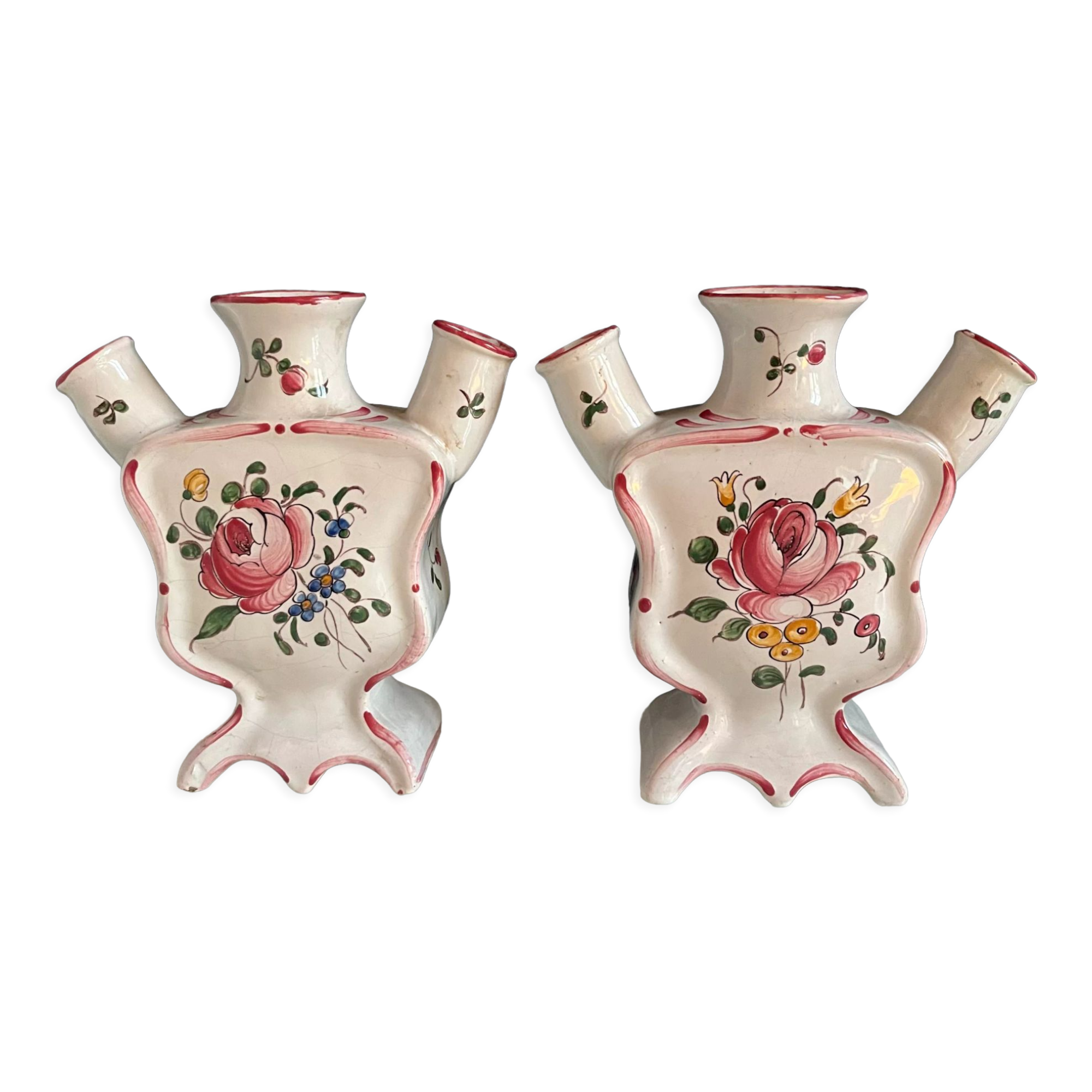 Pair of old flower girls