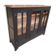 Buffet showcase 3 doors patiné black year 50