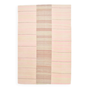 7x10 Soft Pastel Modern Kilim Rug, 217x321Cm