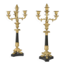 Pair of candlesticks - Empire period candelabra