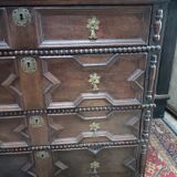 Old oak chest of drawers, 4 drawers, antique