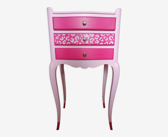 Table de chevet relookée