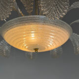 Venetian Art Deco chandelier made of Murano glass circa 1930