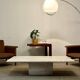 1970s travertine coffee table