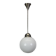 Suspended globe chandelier in glass Art Deco, Europe, 1930s