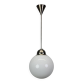 Suspended globe chandelier in glass Art Deco, Europe, 1930s