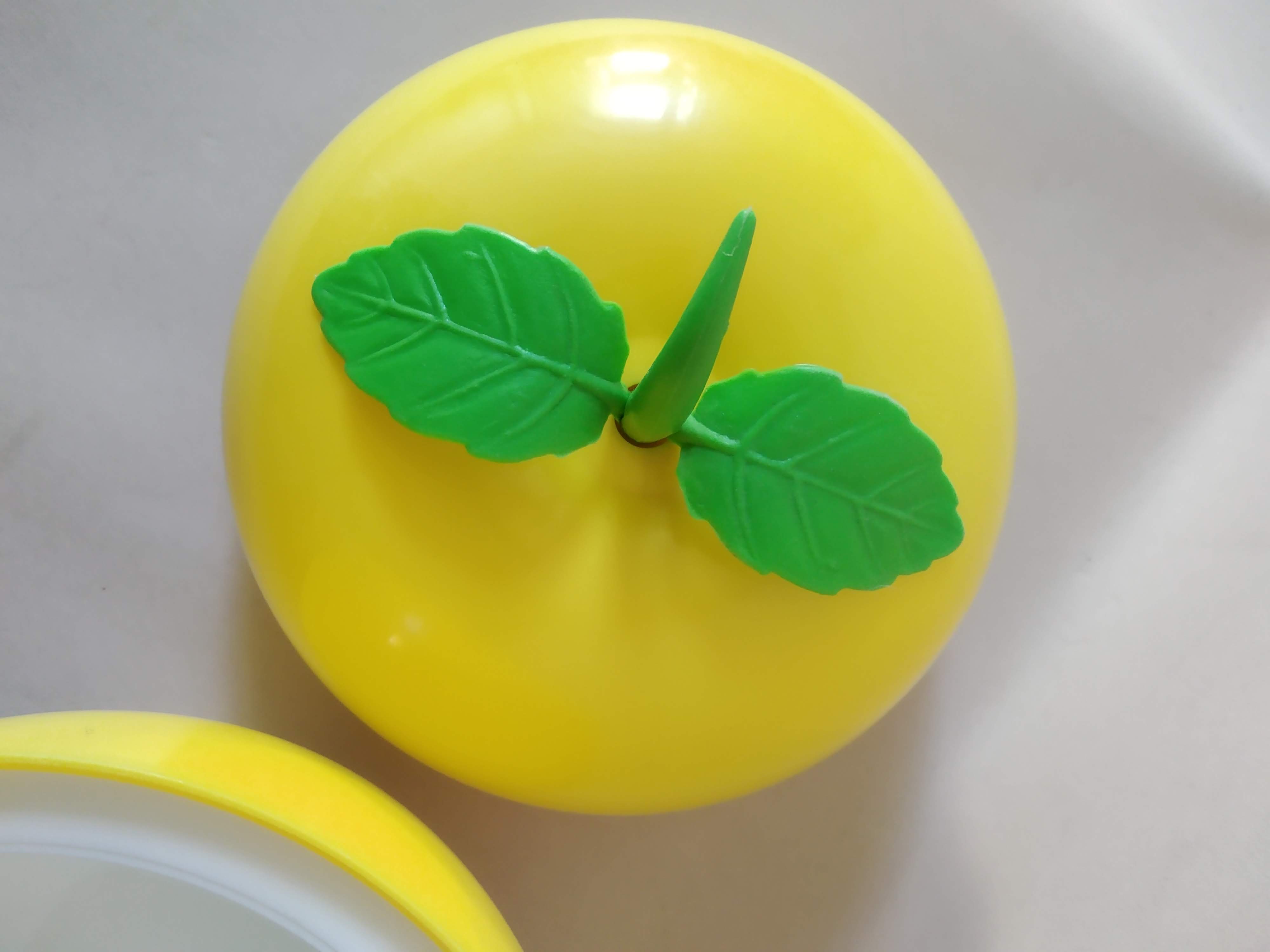 Seau à glaçons pomme jaune Veropam vintage 70's
