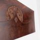 Art Nouveau Secessionist Carved Burr Walnut Wood Wall Hanging 1900