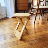 Suzy light wood stools, Adrian Reed, 1970