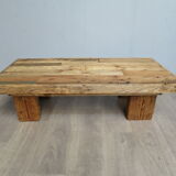 Rustic coffee table firm atmosphere