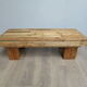 Rustic coffee table firm atmosphere