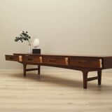 Walnut lowboard, Danish design, 1970s, manufactured in Denmark