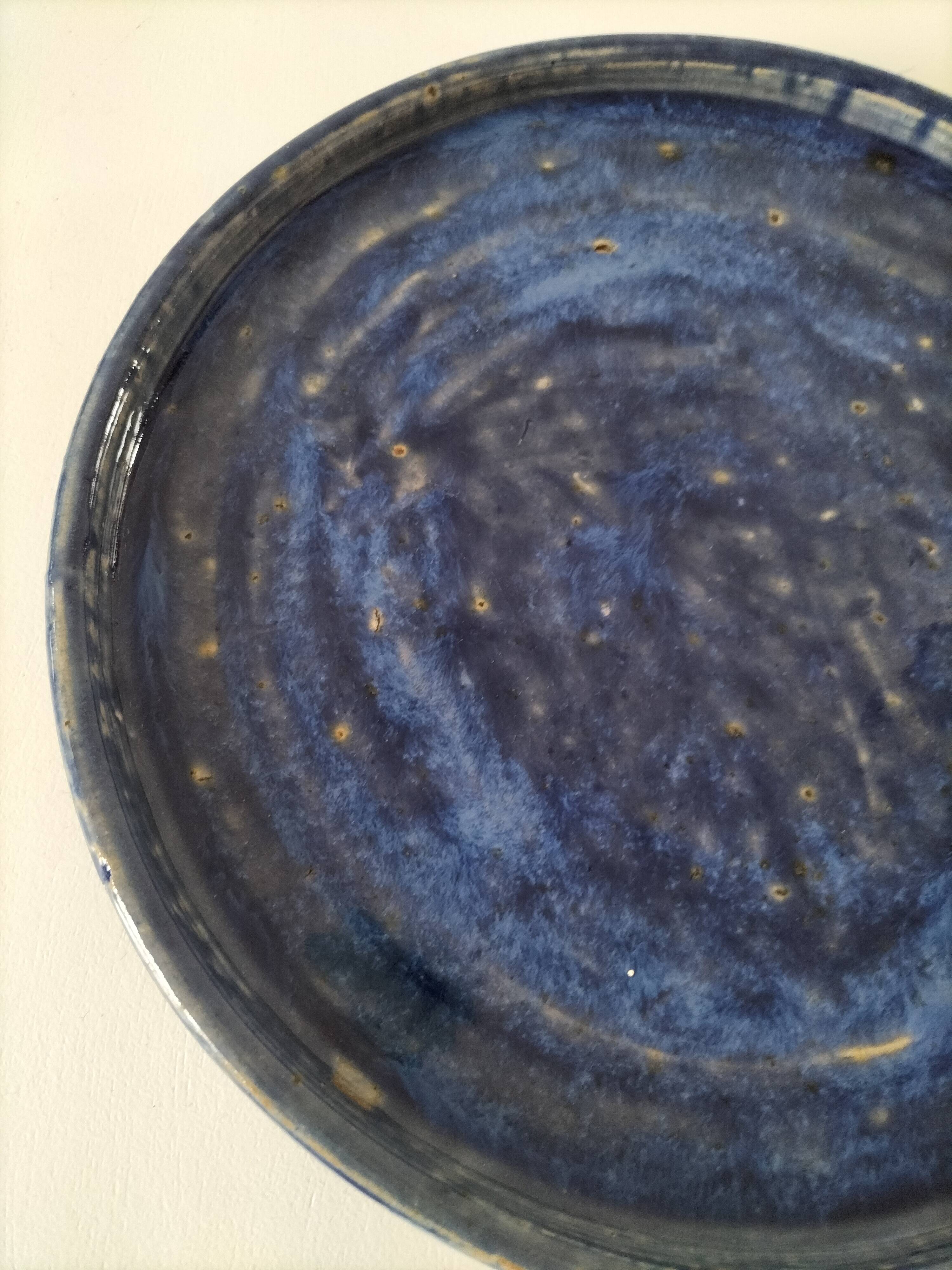 Large enamelled stoneware bowl signed Joseph Talbot, La Borne