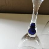 Assorted three crystal foot glasses from Arques