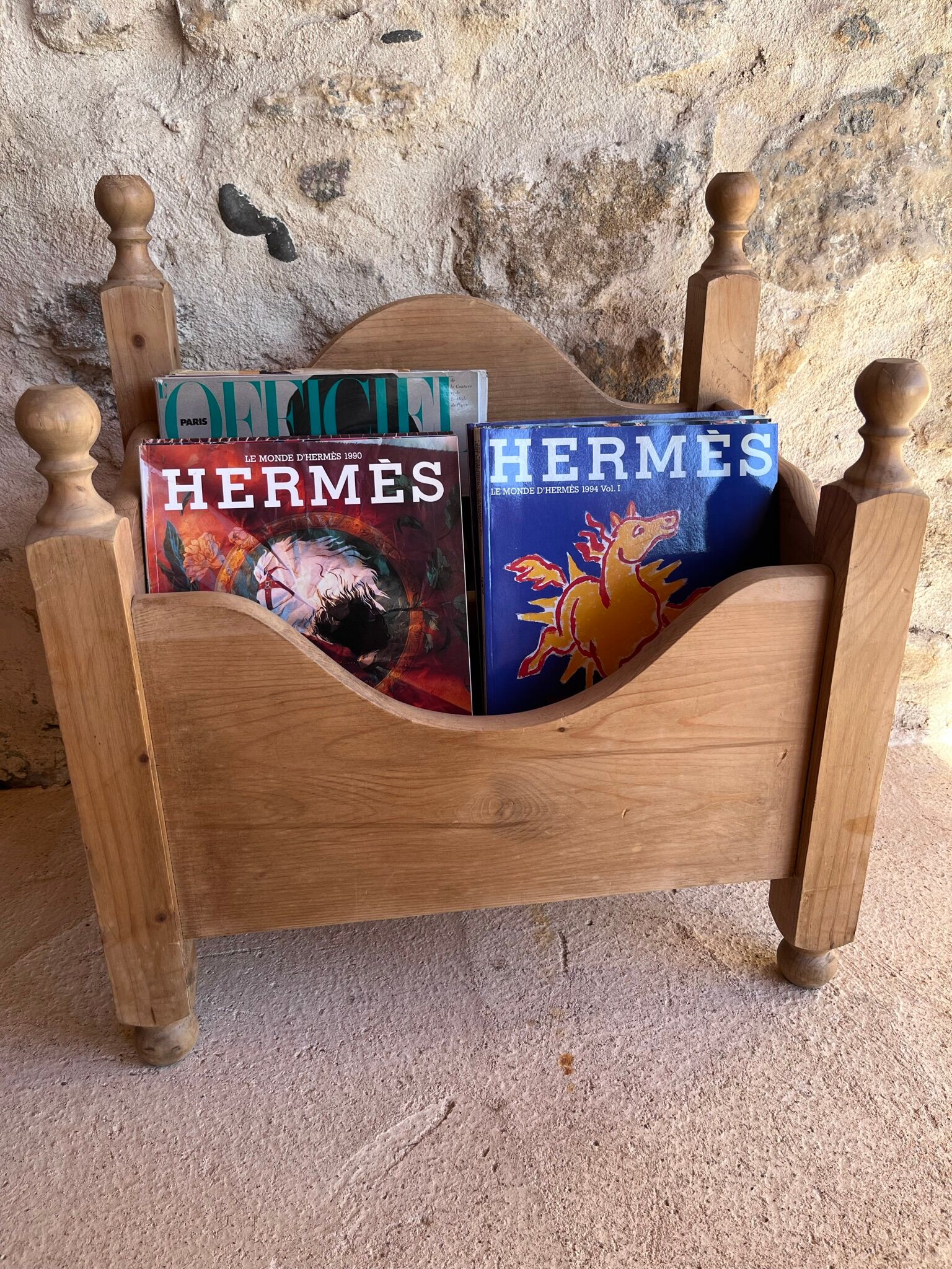 Wooden magazine holders