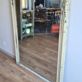 Large shabby chic Louis-Philippe mirror 139 × 106 cm – old-world charm