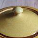Vintage Mustard Enamelled Ceramic Teapot