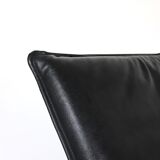 80s leather lounge chair