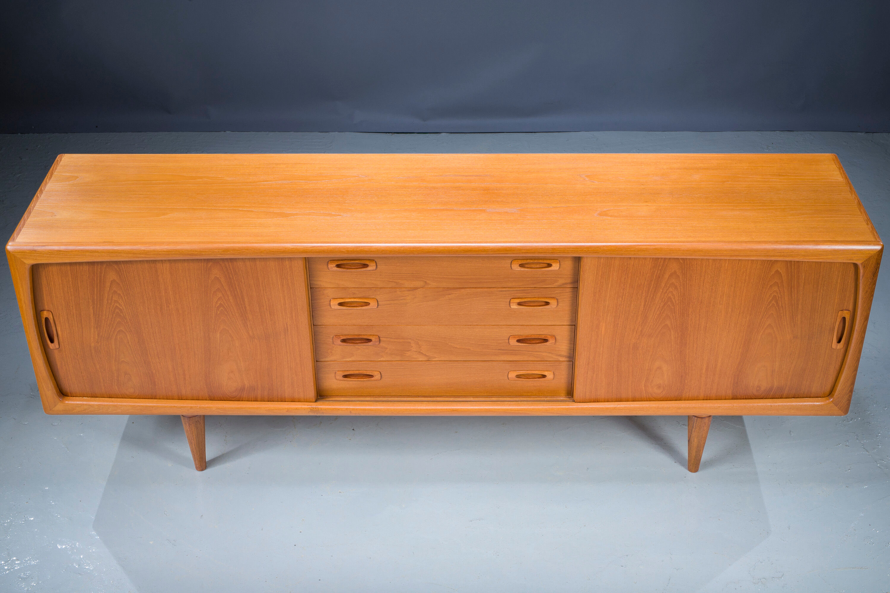 Mid-Century Danish Teak Sideboard from HP Hansen, 1950s