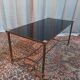 Vintage coffee table in brass and glass