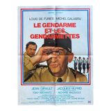 Original cinema poster "The gendarme and the gendarmettes" Louis de Funes 60x80cm 1982