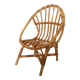 Rattan shell armchair for vintage children