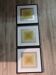 Optical Art Triptych - 3 Vintage Paintings - Victor Vasarely - Frames