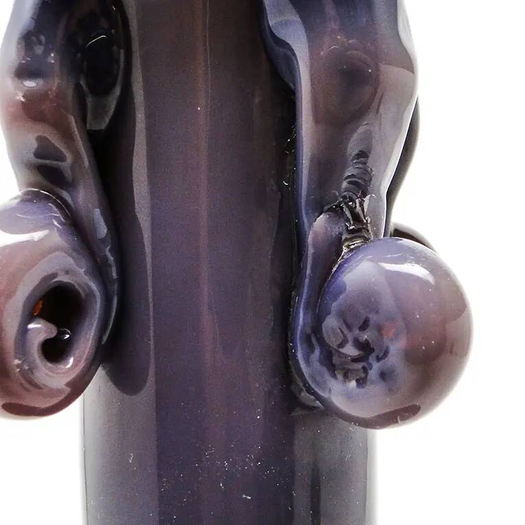 Modernism vase, glass, designed by J. Słuczan-Orkusz, Poland, 1970s