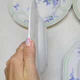 9 Antique KG Lunéville Plates, Regence Model